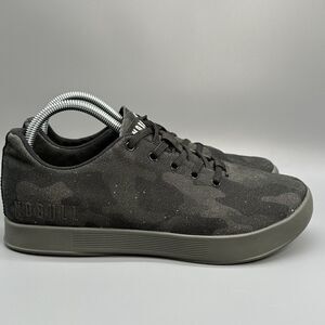 NOBULL Canvas Trainer Shoes Night Camo Gray Black Lace Sneaker Mens 8 Womens 9.5
